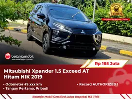 [ LOW KM ] Mitsubishi Xpander 1.5 Exceed AT Hitam 2019/2020