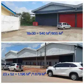 Gudang 1200 TAA Banyuasin Palembang Murah komplek tanjung api