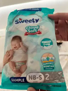 Giveaway Popok Sweety ukuran NB-S 3-8kg 17 buah