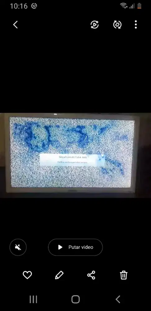 Jual tv led .32 in  gambar buram  .