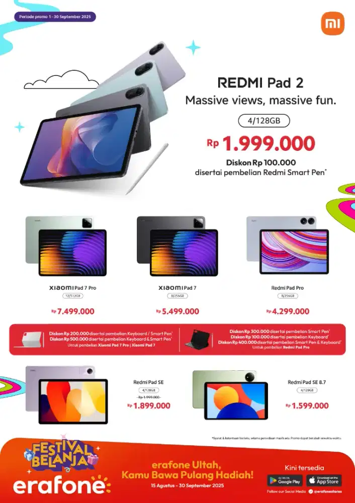 Redmi pad se. Pad pro xiaomi pad 7