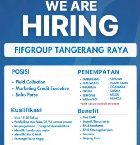 Junior Kolektor Tangerang