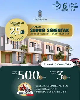 Dijual Rumah Siap Bangun di Cibubur Bonus Motor Listrik
