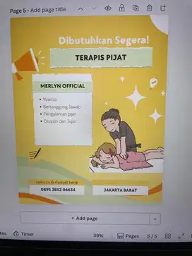 terapis pijat & kecantikan