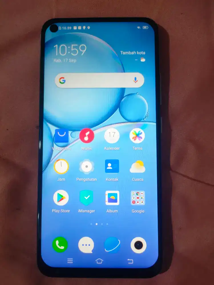 Dijual Hp Vivo Y30 - RAM 4/128 - FULLSET - Bekas