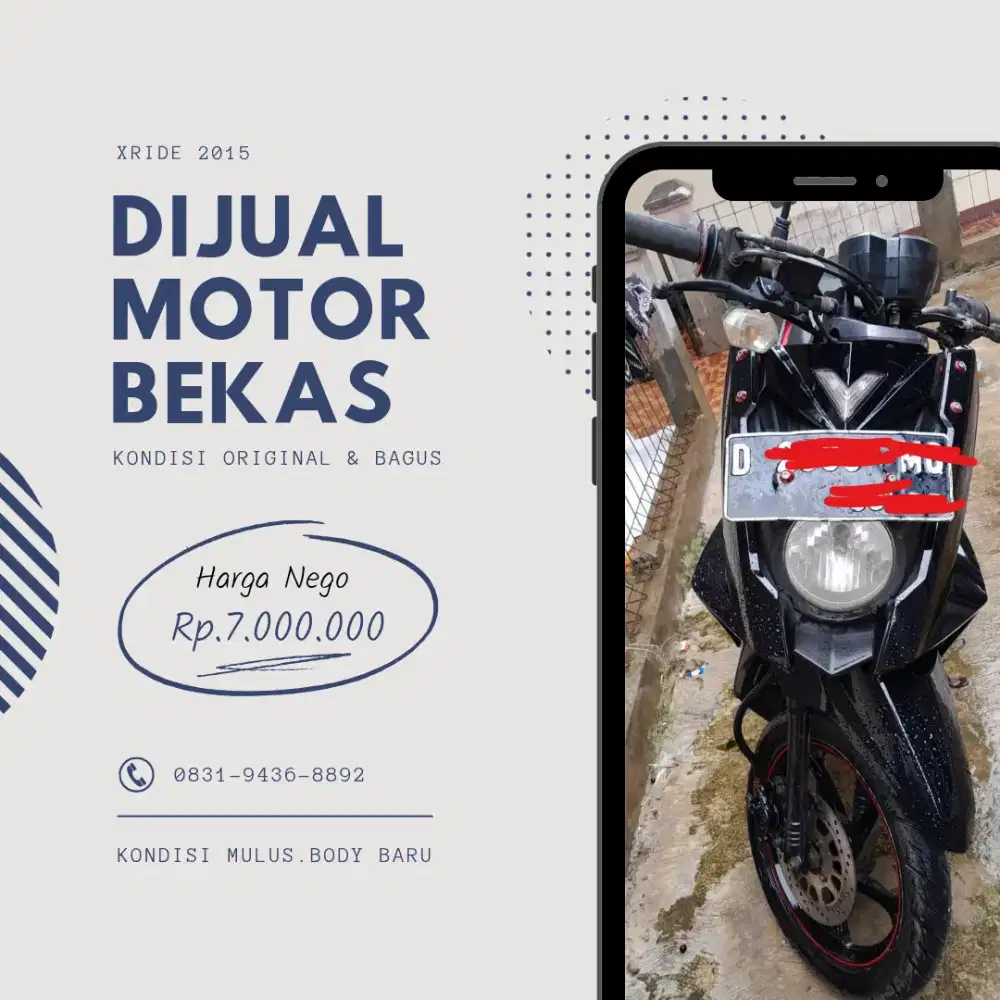 Dijual Motor XRide 2015