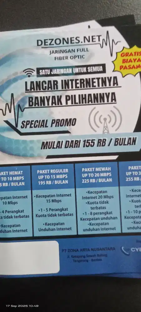 Pemasangan Wifi Termurah