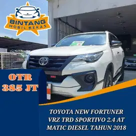 TOYOTA FORTUNER VRZ TRD SPORTIVO 2.4 AT MATIC DIESEL 2400 TAHUN 2018