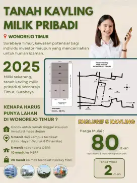 Tanah Murah 80 Jutaan Surabaya