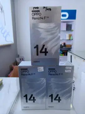 New OPPO Reno 14F 5G 12/256GB Resmi Segel