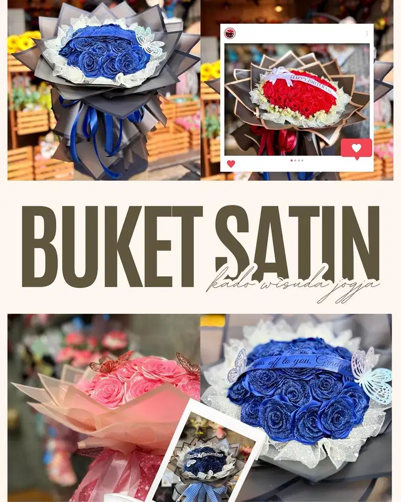 Buket Bouquet Bunga Boneka Kado Hadiah Gift Ulangtahun Ultah Wisuda