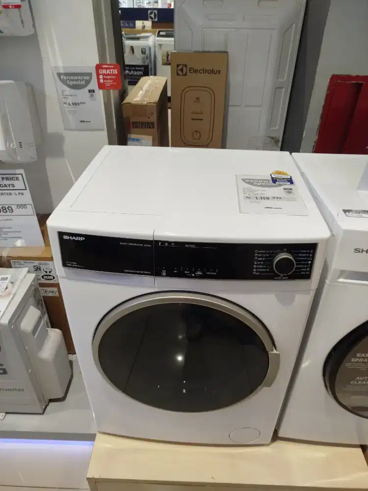 MESIN CUCI SHARP WASH MACH FL 8KG ES-FL1280BX