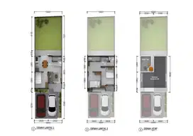 Rumah murah 2,5 Lt 3KT + Rooftop, carport 2 mobil Mustika Jaya Bekasi