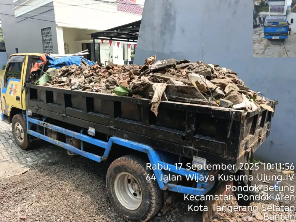 Jasa buang puing bangunan