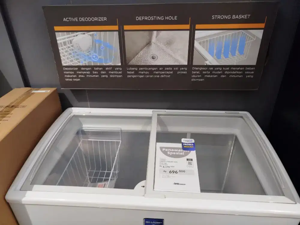 SHARP CHEEST PREEZER 200L FRW-210