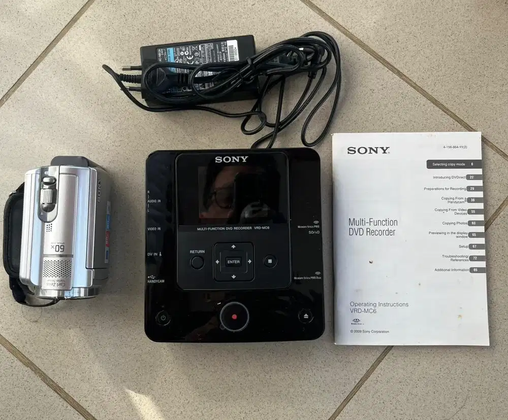 Dijual Paket Sony Handycam + Sony DVDirect VRD-MC6 DVD Recorder