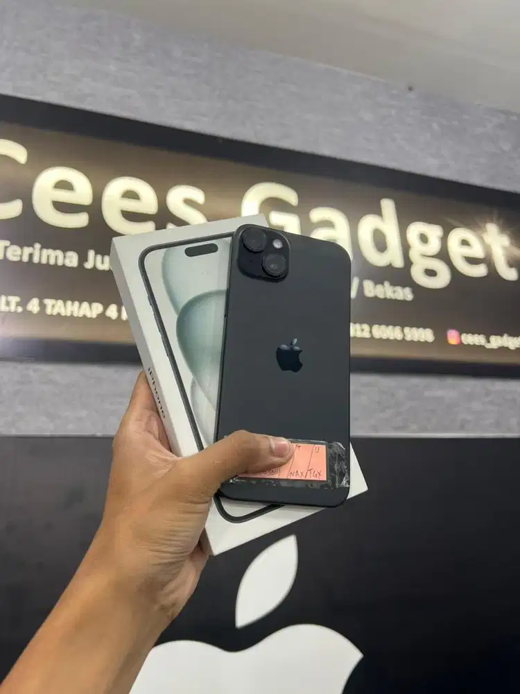 IPHONE 15 PLUS 128GB BLACK FULLSET IBOX 2ND