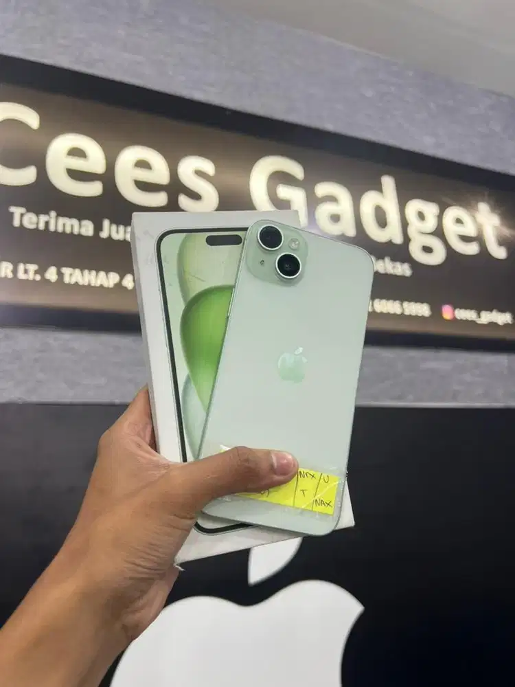 IPHONE 15 PLUS 128GB GREEN FULLSET IBOX 2ND