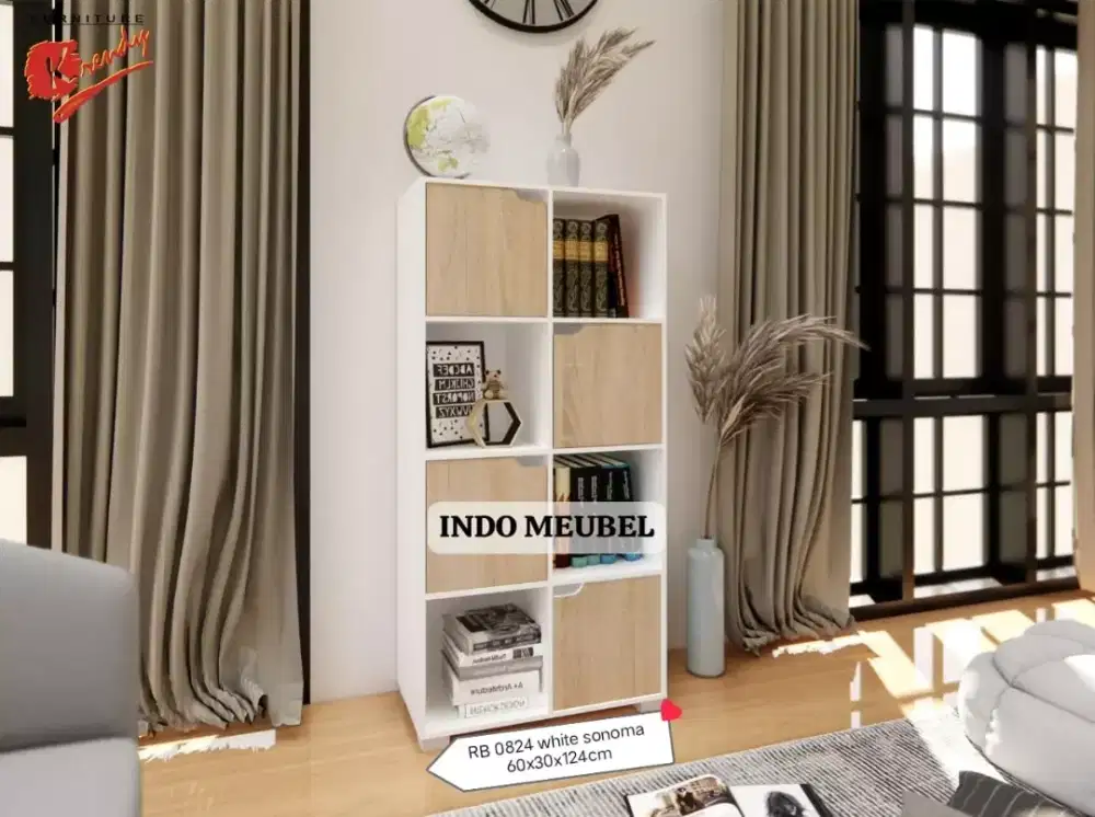 LEMARI RAK SERBAGUNA, LEMARI BUKU, LEMARI HIAS DLL NEW MODERN