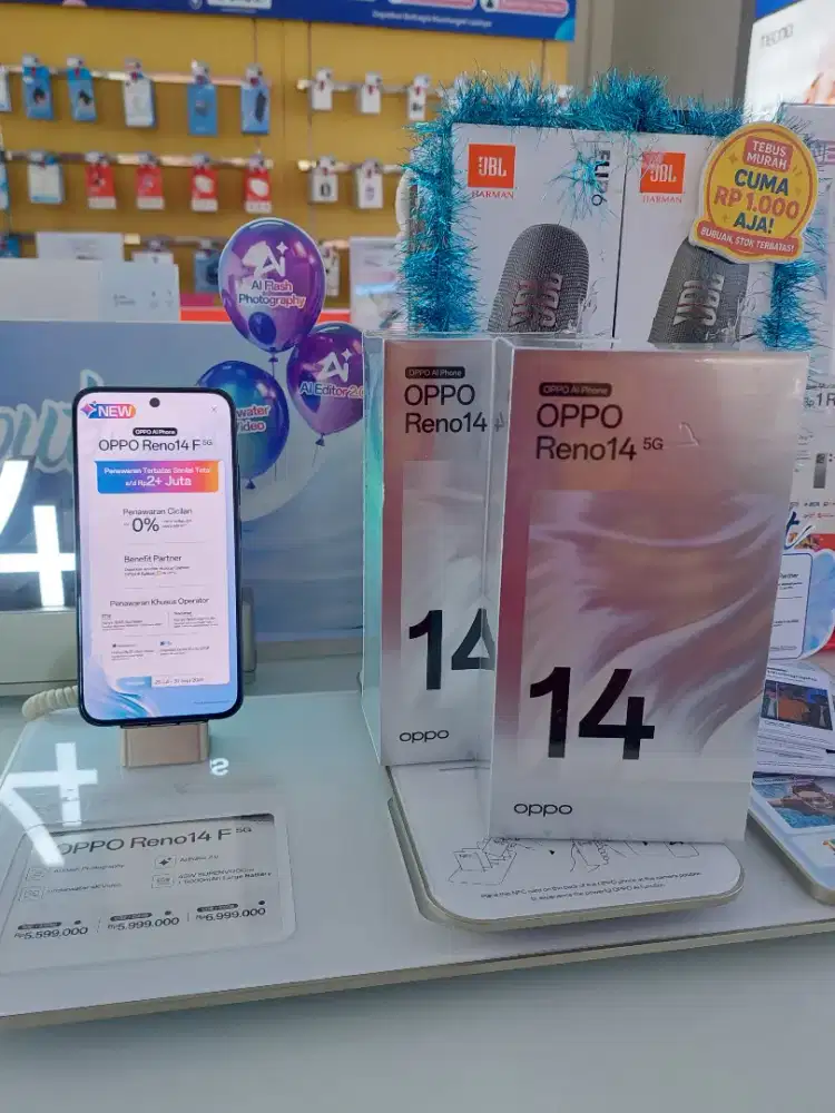 Oppo Reno 14 5G 12/25gb Free Tebus Murah JBL Rp 1.000
