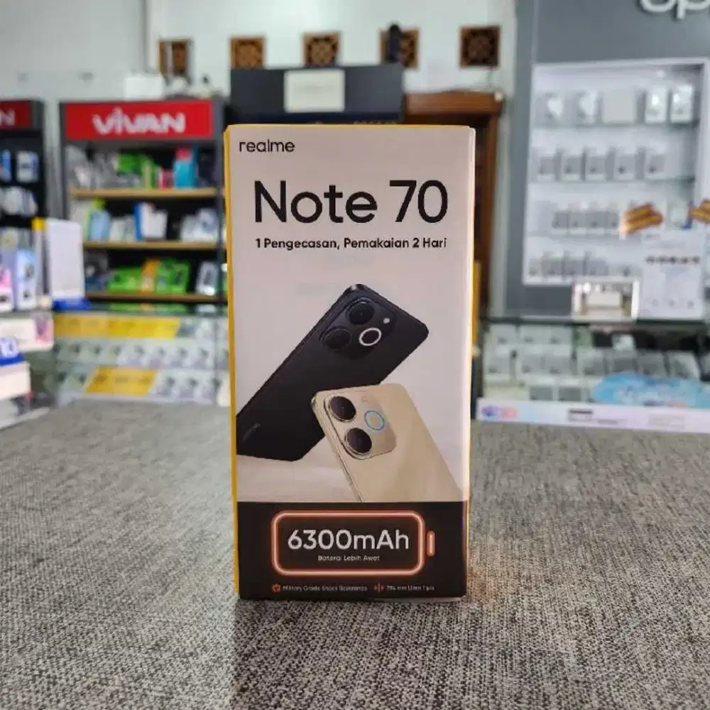 Realne note 70 4/64gb garansi resmi realme bisa cicilan/dianter