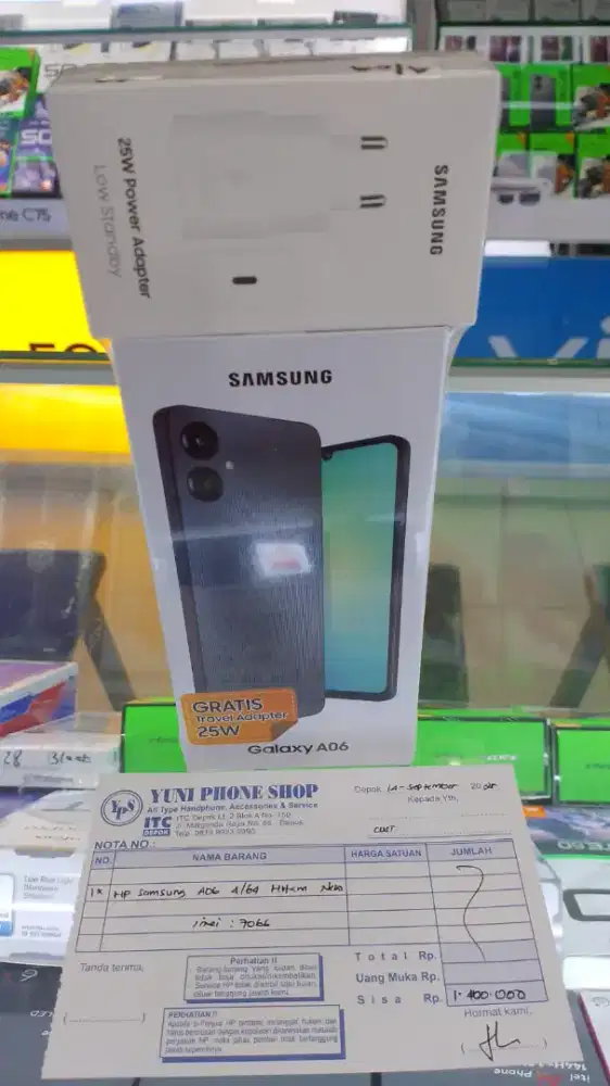Samsung A06 ram 4/128gb garansi resmi bisa dianter