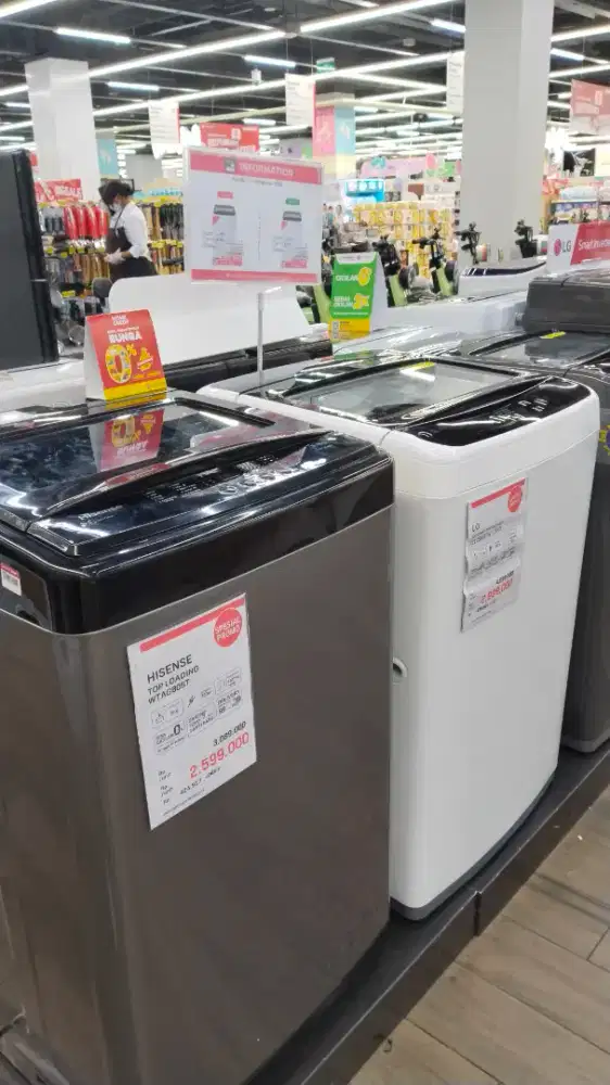 PROMO MESIN CUCI SHARP 10kg  BUNGA RINGAN
