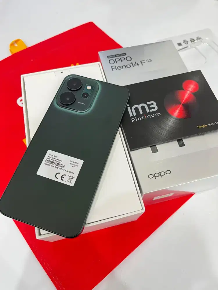 OPPO RENO 14 FREE IM3 PLATINUM SETAHUN