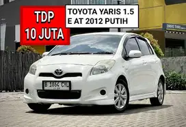 TOYOTA YARIS 1.5 E AT 2012 PUTIH.PROMO MURAH DP MINIM 10 JUTA