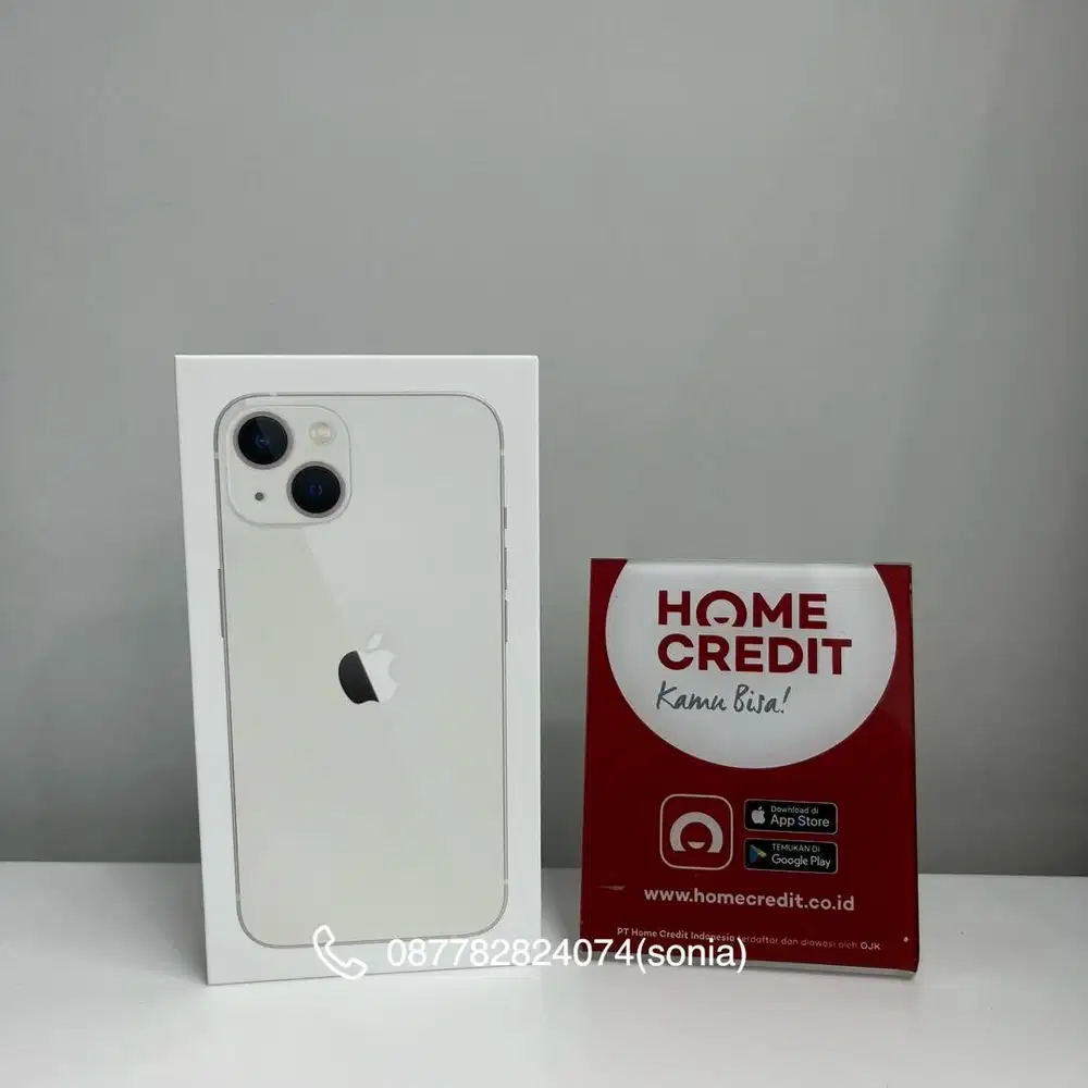 Cicilan 0% iPhone 13 128GB bebas 2 kali angsuran home credit