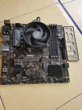 Sepaket AMD Ryzen 5 1600 | MSI B450M Pro VDH MAX soket AM4