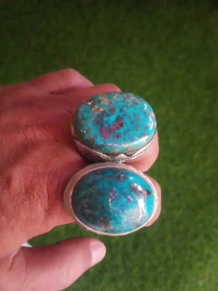 Cincin Batu pirus Persia Lawasan Eks Syekh Barokah
