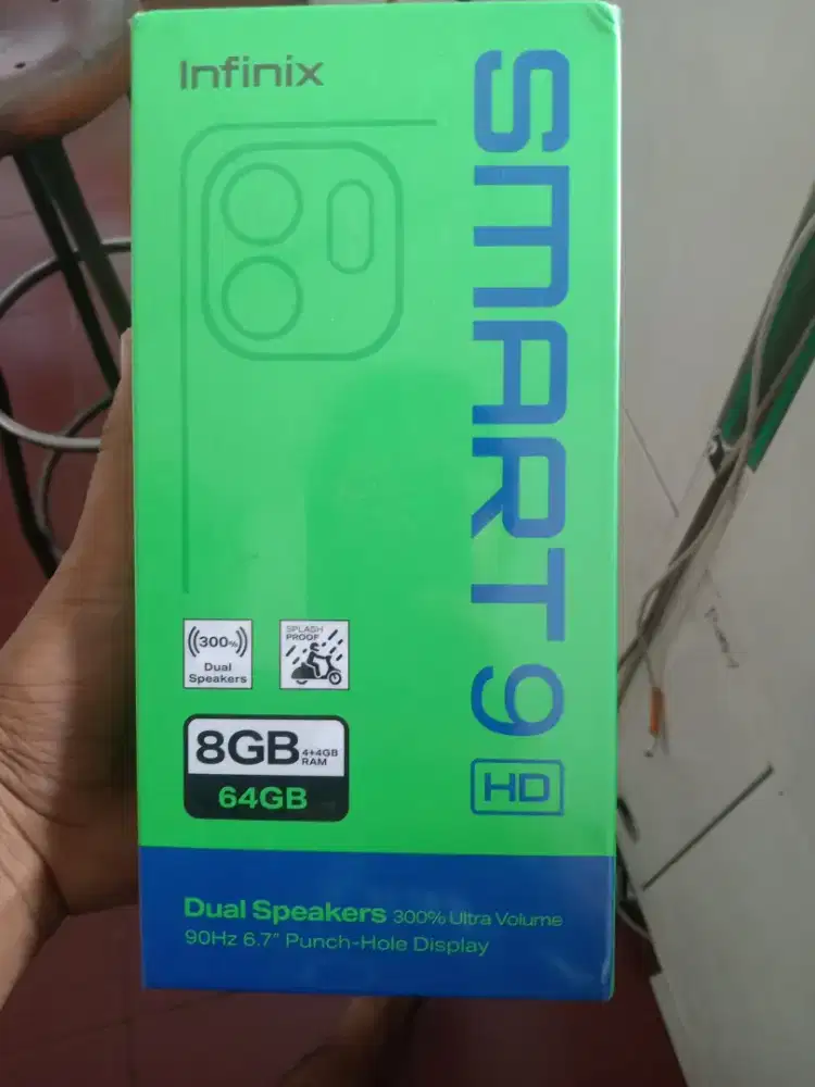 new infinix smart 9 HD 4+4/64 garansi 1thn