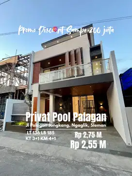 Rumha baru dengan privat pool dekat Hyatt palagan