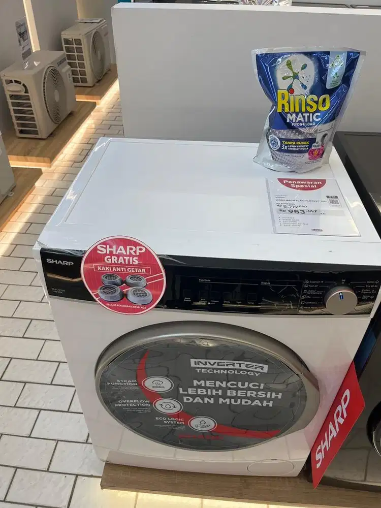 SHARP WASH MACH FL ES-FL1270XT 7KG