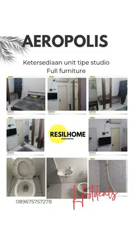 Disewakan bulanan murah apartemen Tangerang aeropolis bandara Soetta