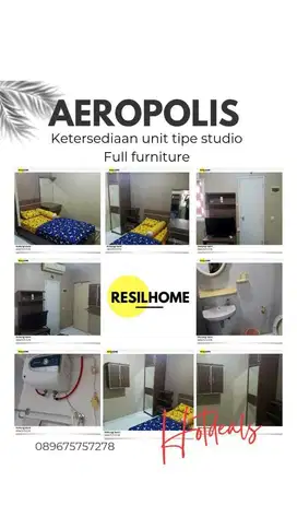 Sewa perbulan apartemen Aeropolis Tangerang neglasari banten tower B