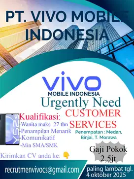 Customer Service PT. Vivo Mobile Indonesi Medan