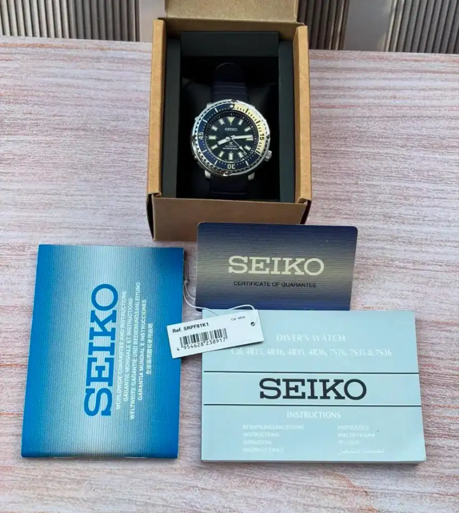 Jam Seiko baby tuna srpf81K1