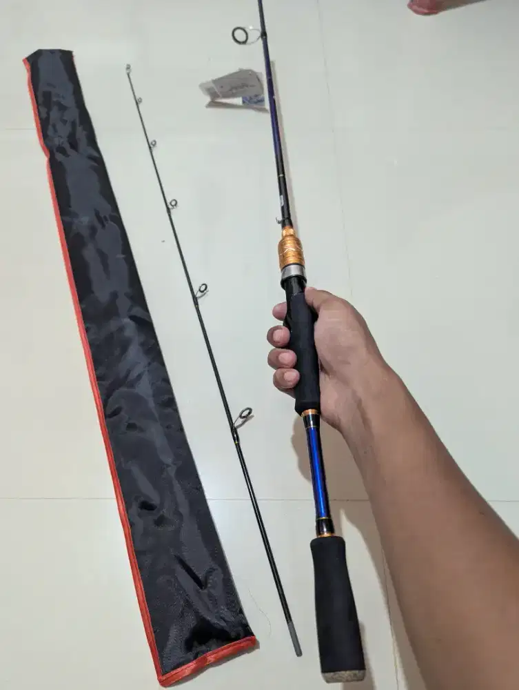 Joran pancing carbon solid 1.80mtr Mewah Kuat