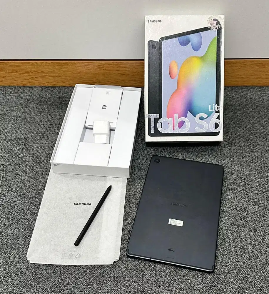 Samsung Tab S6 Lite LTE + Pen Fullset Original eks resmi samsung