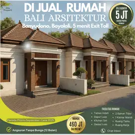 Rumah Arsitektur Bali, Etnic di Banyudono Boyolali, Samping Exit Toll