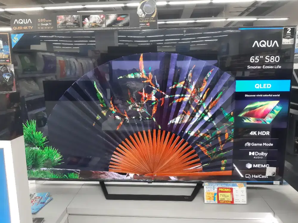 Aqua Google TV AQT65S80EUX Bisa Cicilan Tanpa Kartu Kredit