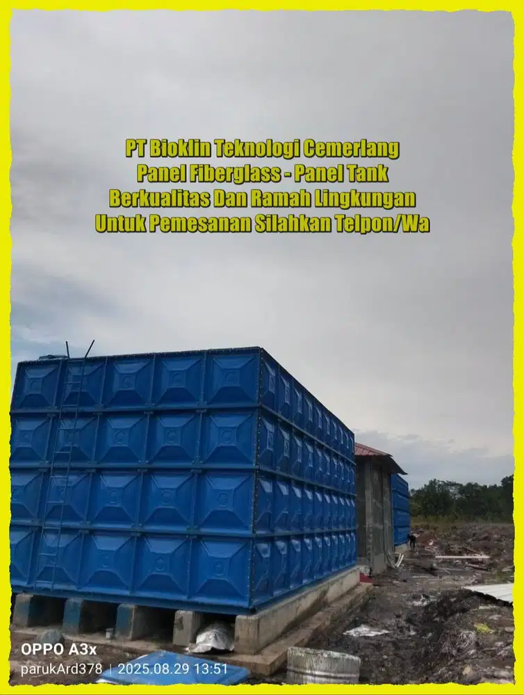 GROUND TANK - TANGKI AIR - PANEL FRP - TANGKI PANEL FRP - TANGKI PANEL