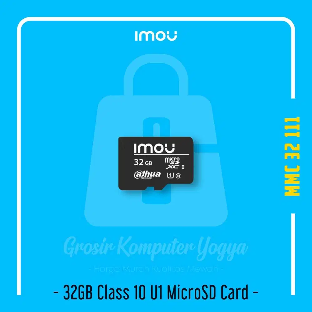 Imou 32GB Class 10 U1 95MB/s Read MicroSD Card Kartu Memori