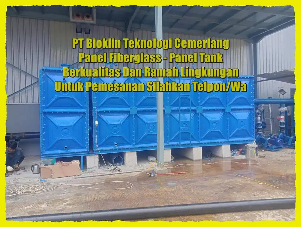TANGKI AIR FIBERGLASS - GROUND TANK - PANEL FRP - ROOF TANK FRP