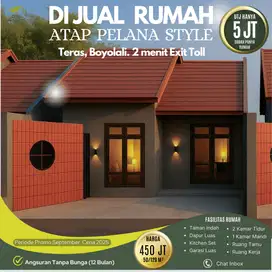 Rumah dg Atap Pelana Nyaman Segala Cuaca di Samping Exit Toll Boyolali