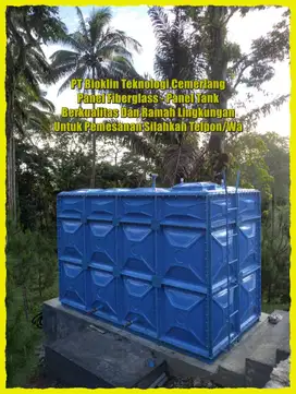 TANGKI AIR FIBERGLASS - GROUND TANK - PANEL FRP - ROOF TANK FRP - TANG