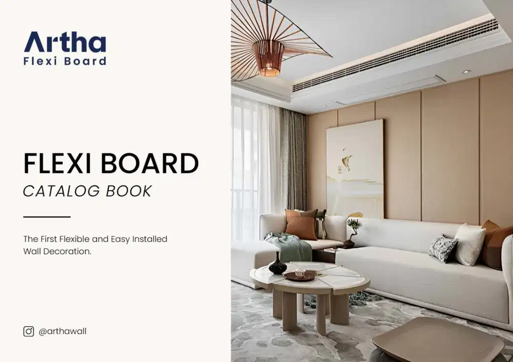 Artha Flexi Board WPC Wood Series 8 mm | Dekorasi Dinding Panjang 2,9