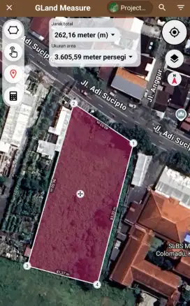 Tanah Jl Adisucipto colomadu Strategis Nol jalan.